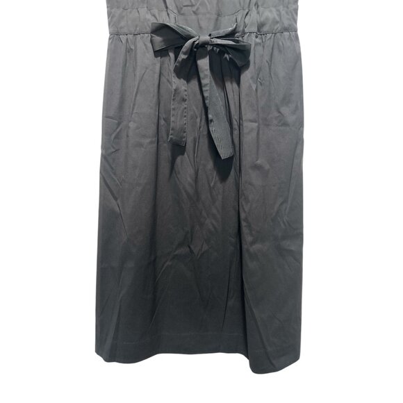 Lafayette 148 Old Money Preppy Midi dress Large 14 Black Square Neck Fit-Flare - Picture 9 of 16